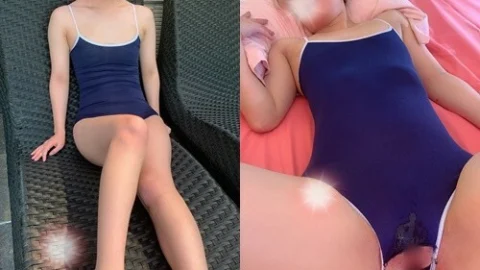FC2-PPV-1460954 Gal rod sisters ⑫ Hull slender I love hold during life with a small gal and school swimsuit
